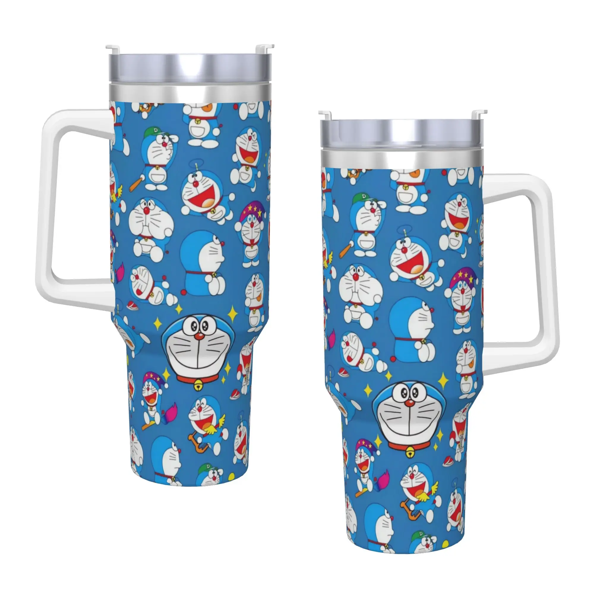 Stainless Steel Tumbler Doraemons Coffee Mug Keep Heat Cold and Hot Mugs Cup Travel Design Water Bottle