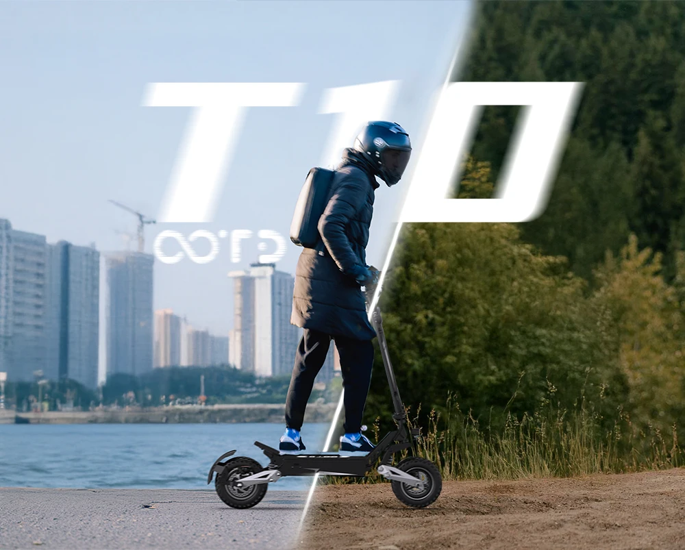 OOTD T10 Elektroroller 900W Spitzenleistung 48V13.5AH Hochleistungs-Lithiumbatterie Rückfahrscheinwerfer 11-Zoll-Reifen Maximale Reichweite von ca. 45-60km Höchstgeschwindigkeit: 50km/h Fahrzeuggewicht 30KG Faltbarer E-Scooter – Detail 2