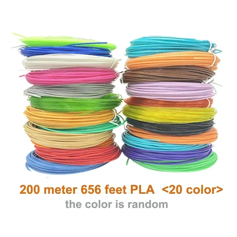 9 50 100 200 Meters PLA Filament for 1.75mm  3D Print Material  Pen Printer Multi Colors 3d printer parts