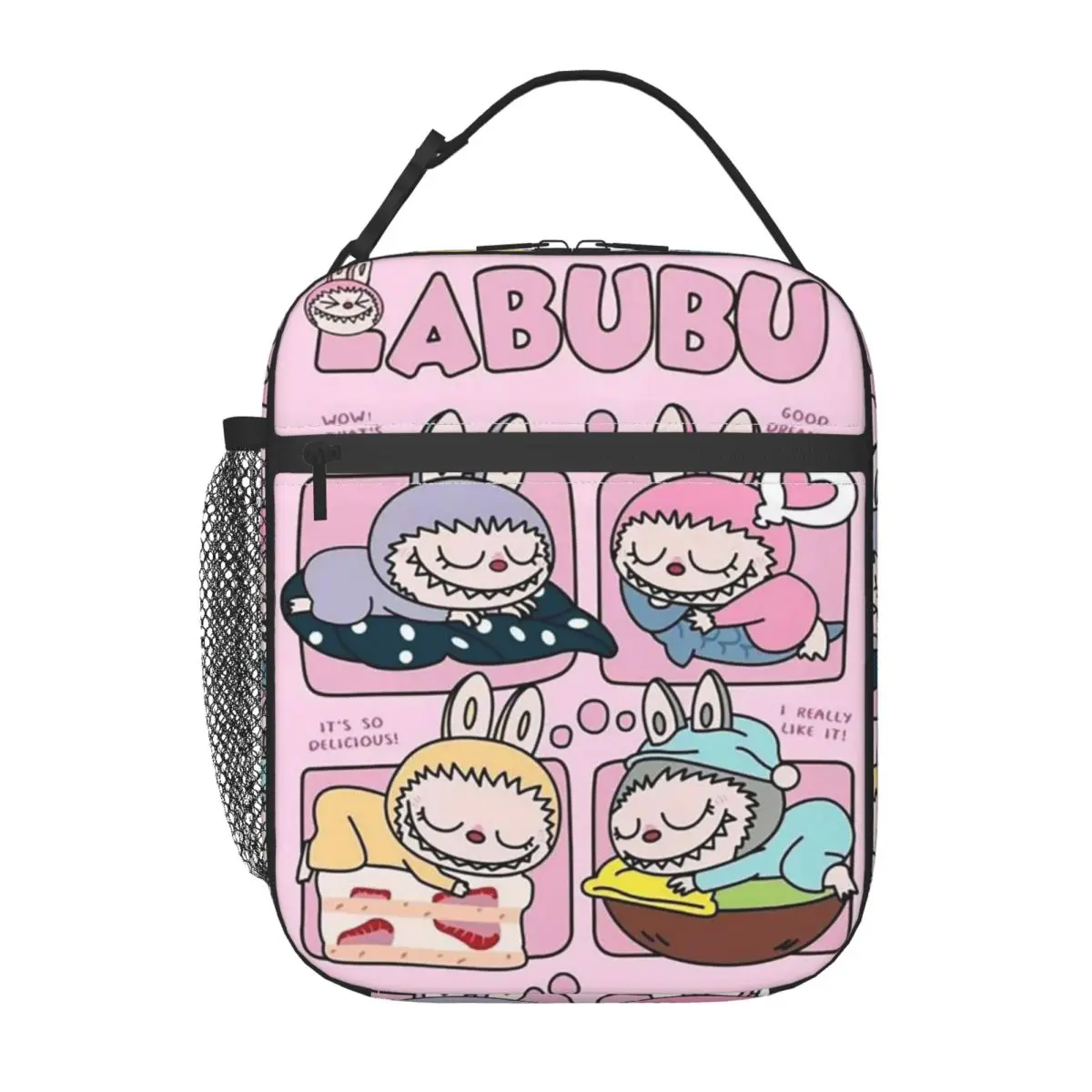 Labubu Insulated Lunch Bag Food Bag Portable Cooler Thermal Bento Box For Work