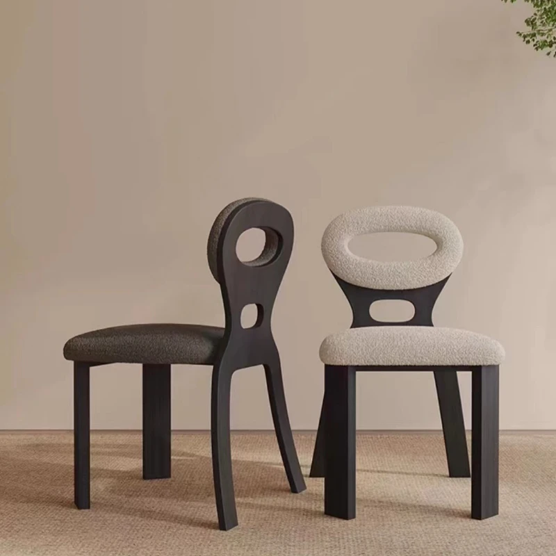 Solid wood dining chair key chair home modern simple backrest chair