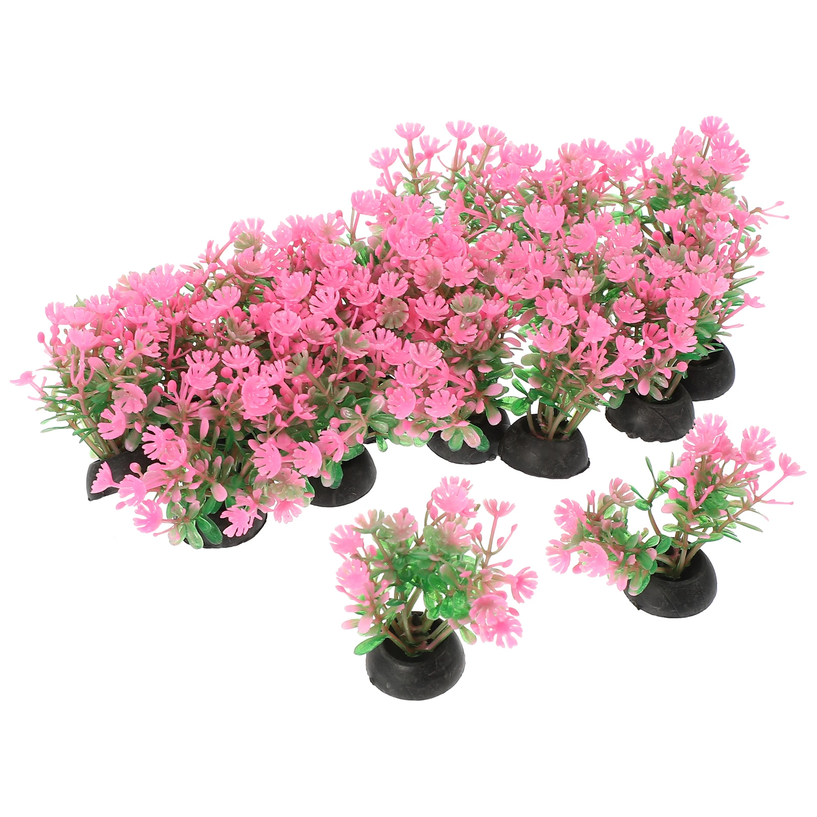 

20pcs Aquarium Fish Tank Decorations Realistic Plastic Plants Lifelike L scape Small Fish Tank Decorations Safe Water Use