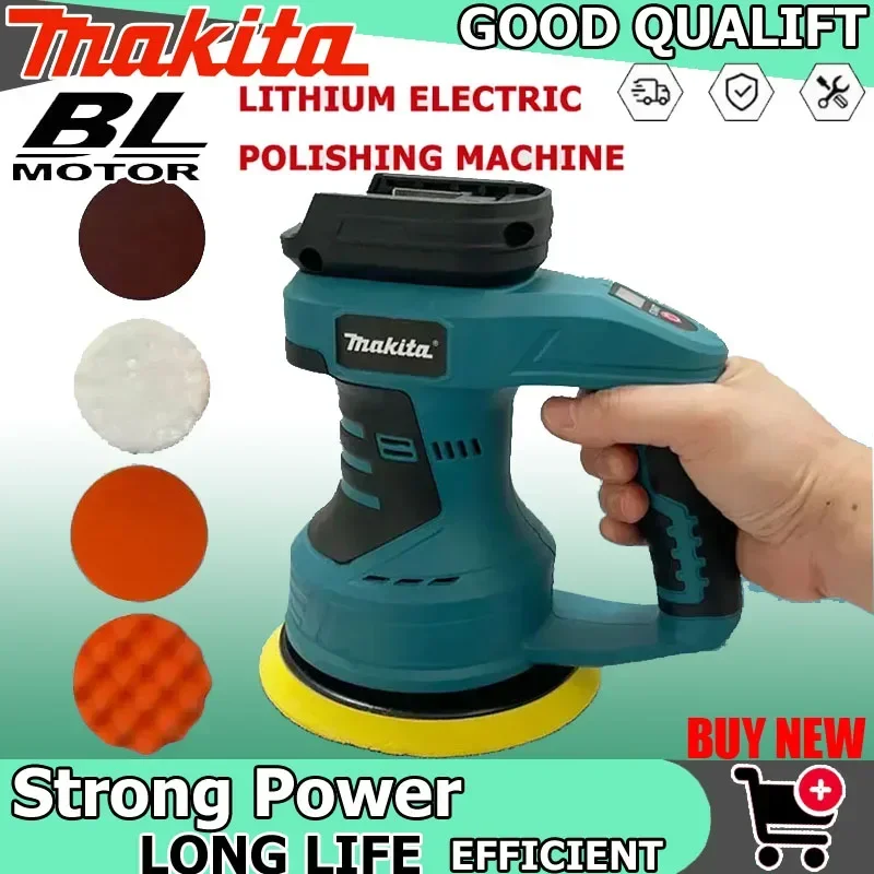 polisseuse-de-voiture-sans-fil-makita-18v-8-vitesses-reglables-electrique-pour-cirage-poncage-et-application-de-glacage-outil-electrique-rechargeable