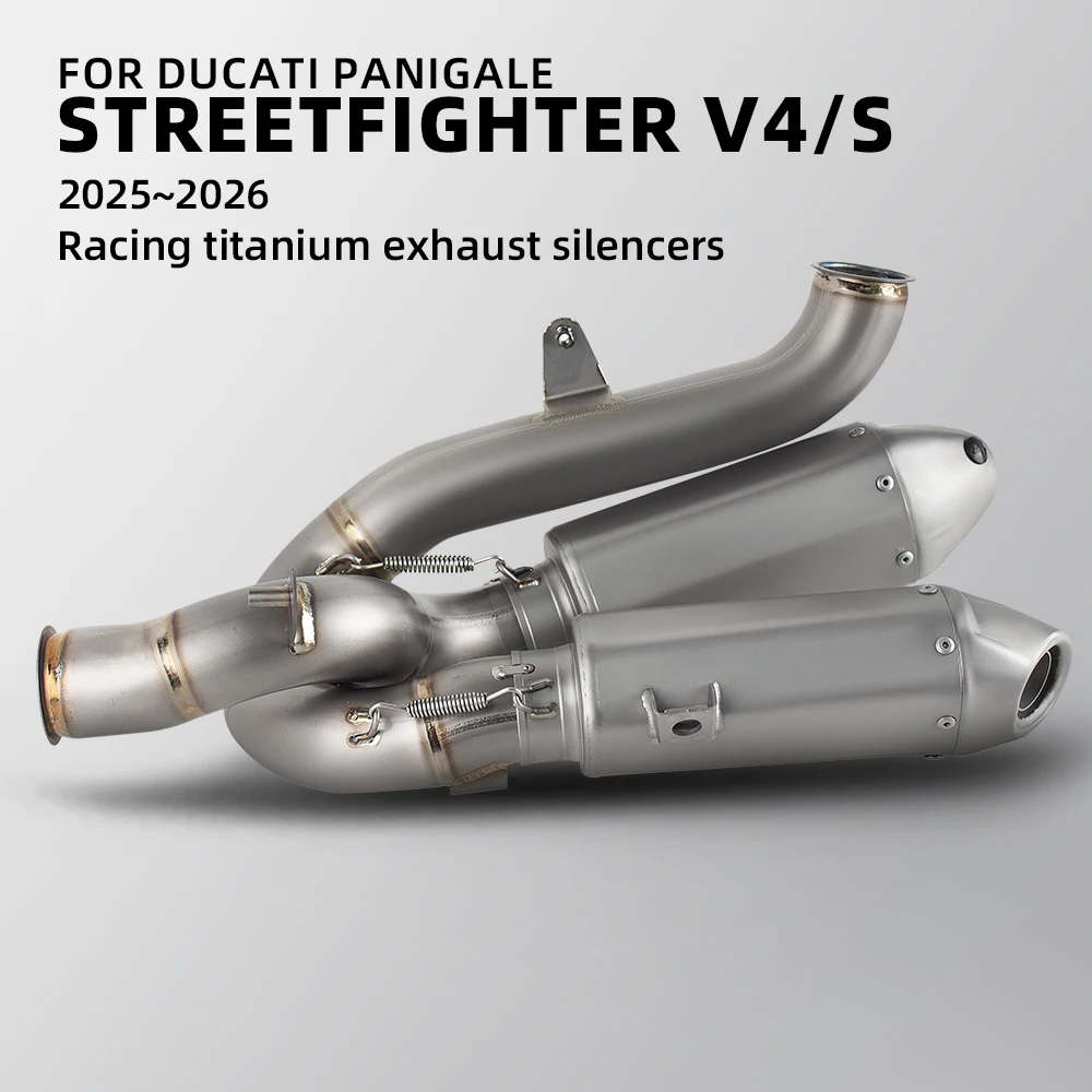 

Slip On Line For Ducati Panigale V4 S/R V4R SF Streetfighter V4 V4S 2025-26 Motorcycle Exhaust Kit Double Muffler With DBKiller