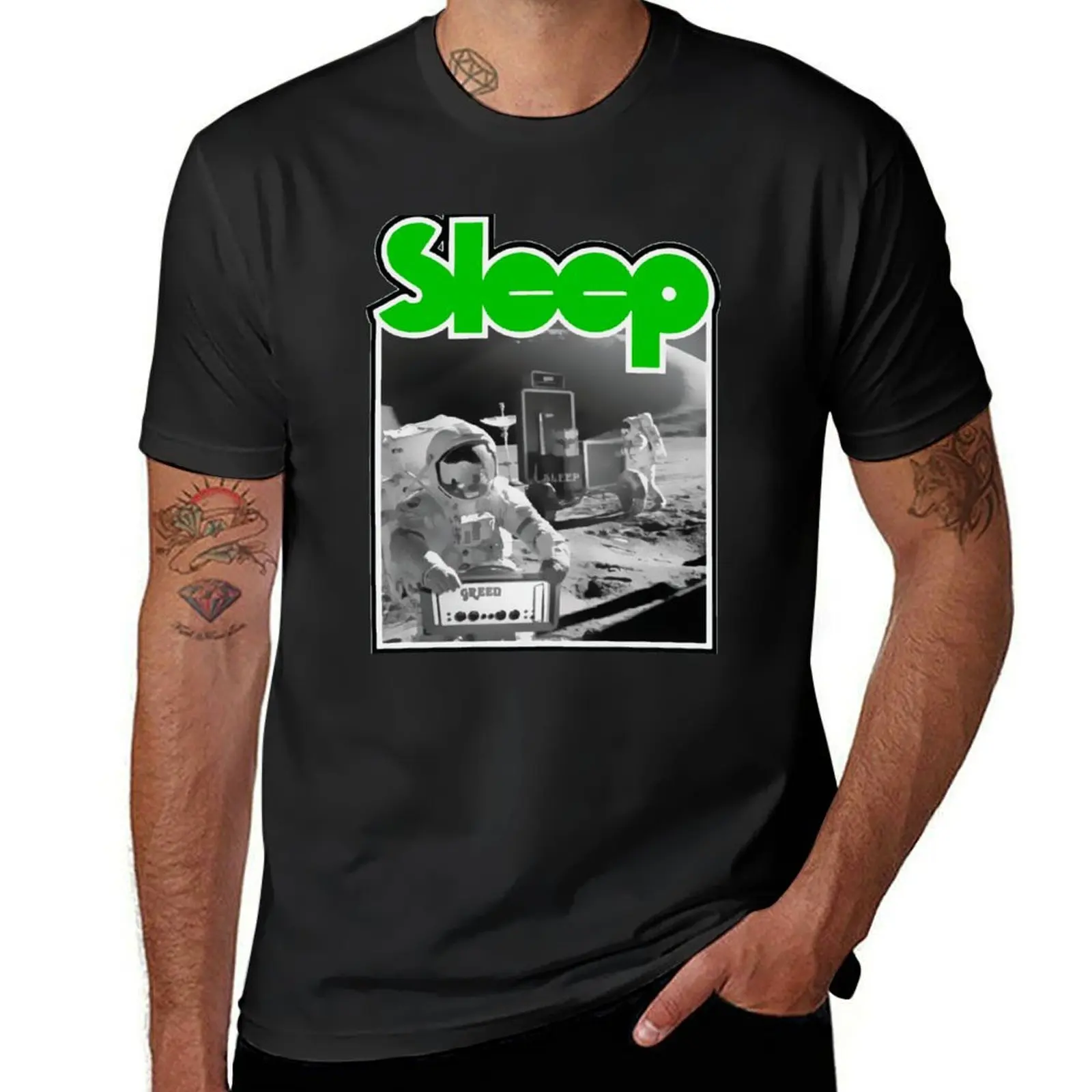 Sleep Greed T-shirt quick drying oversized vintage mens clothing