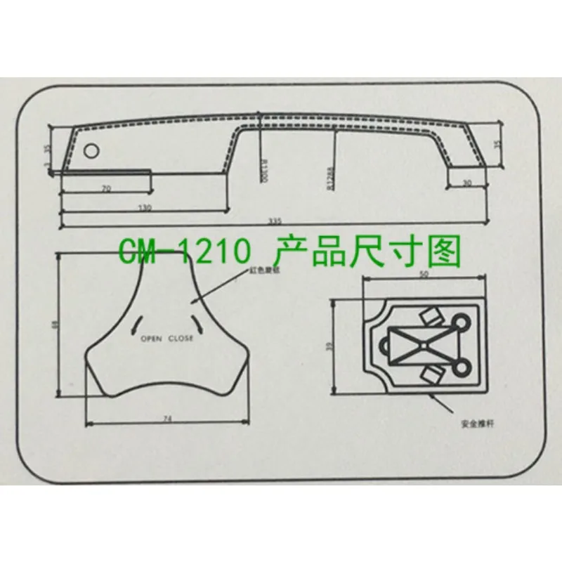CM‑1211‑H CM‑1211‑HS Return Flat Door Latch Zinc Alloy Stainless Steel Cold Storage Lock Freezer Industrial Workshop Hardware