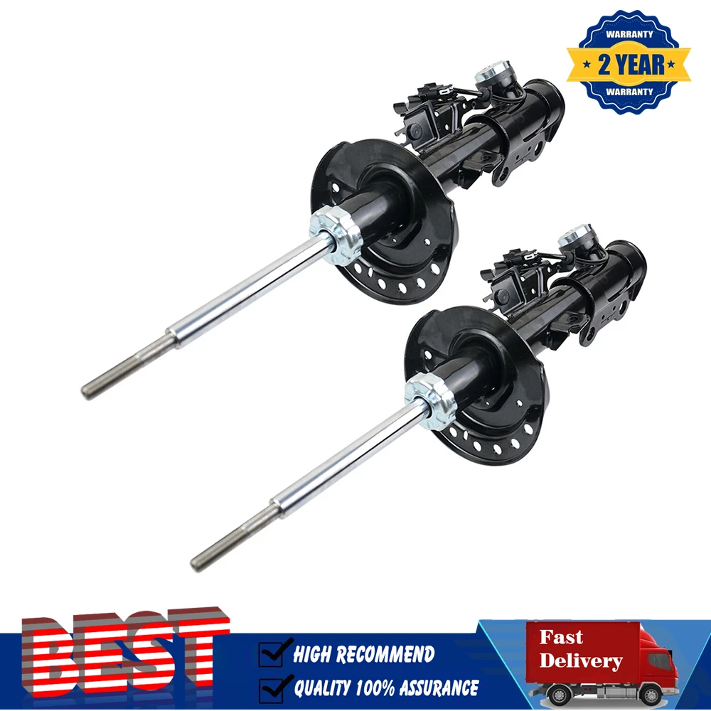 Pair Front Shock Absorber Suspension Strut for Cadillac SRX w/ Electric 2010-2016 22993799 20834663