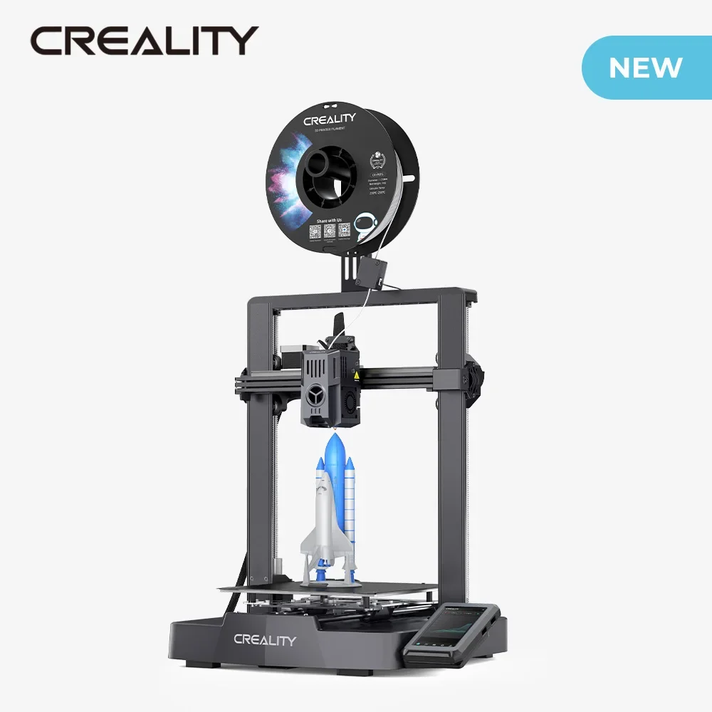 Creality 새로운 Ender-3 V3 KE 3D 프린터, 고속 인쇄 속도, 스마트 Creality OS, X축 선형 레일, 더블 팬, 스마트 Ul 60W, 500 mm/s 