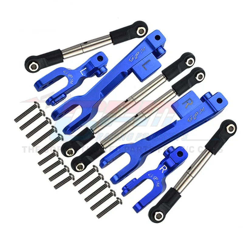 

GPM UDR Aluminum Alloy Front+Rear Anti Roll barResistance+Stainless Steel Pull Rod Set Crawler Accessories 312FRS