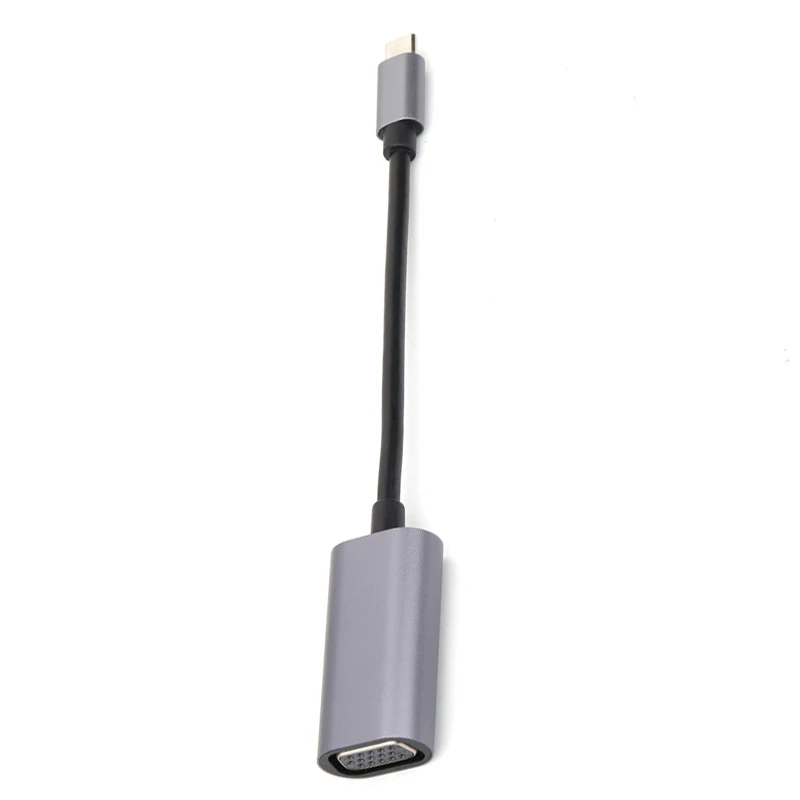 USB C do VGA dla MacBook Air/Pro Adapter kabla wideo 1080P 720P dla iPad Pro Chromebook USB-C D Sub 10 gb/s konwerter Adapter