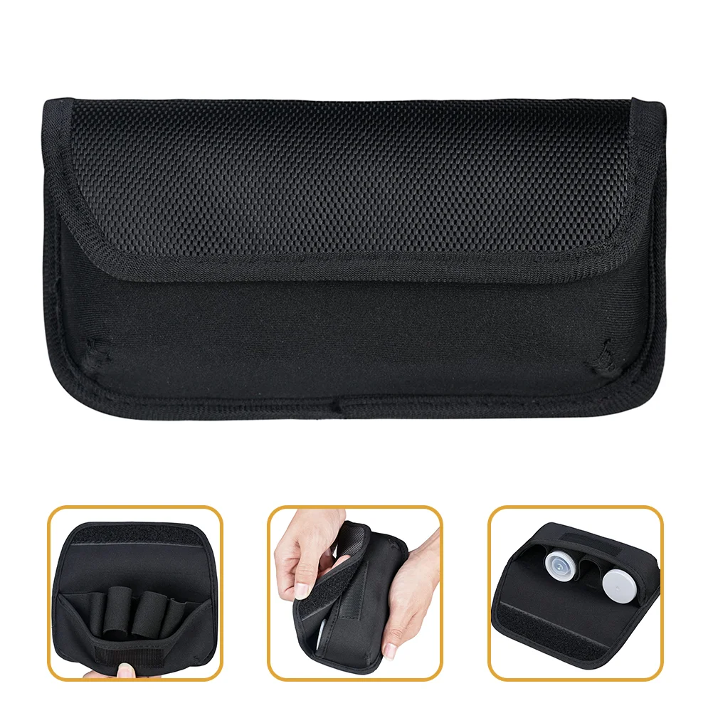 Film Storage Bag Case Canisters Carrying Holder Bracket Protector Black Organizer