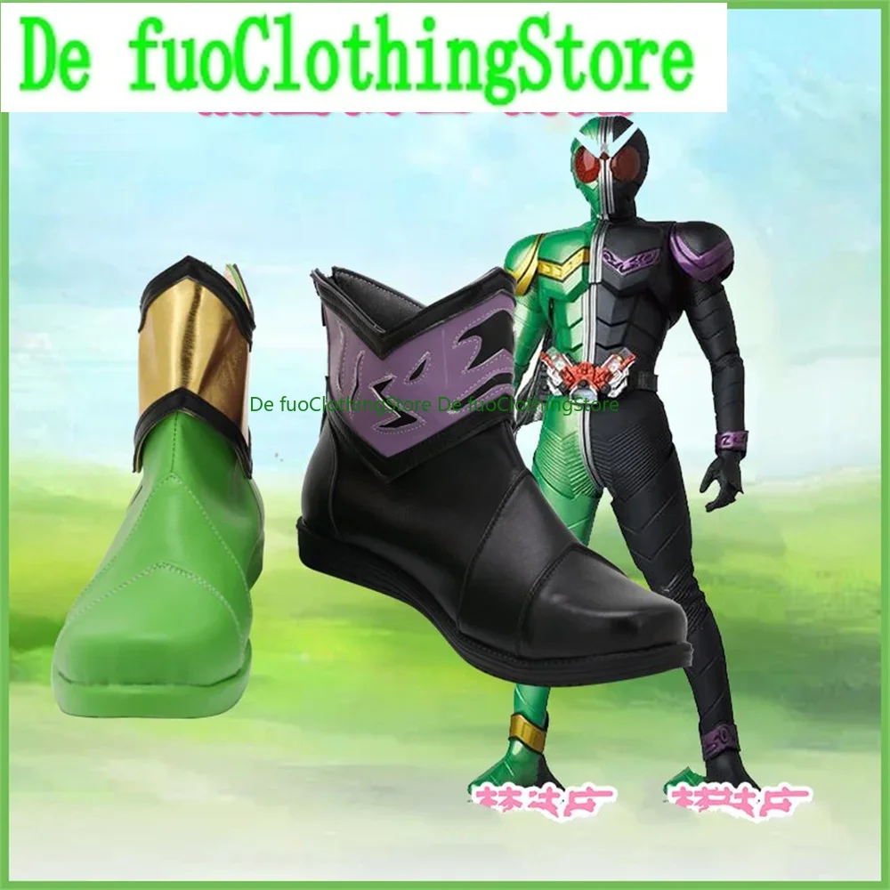 

DefuoClothing Магазин обуви Kamen Rider Double Хэллоуин Обувь для косплея Сапоги Хэллоуин Рождество