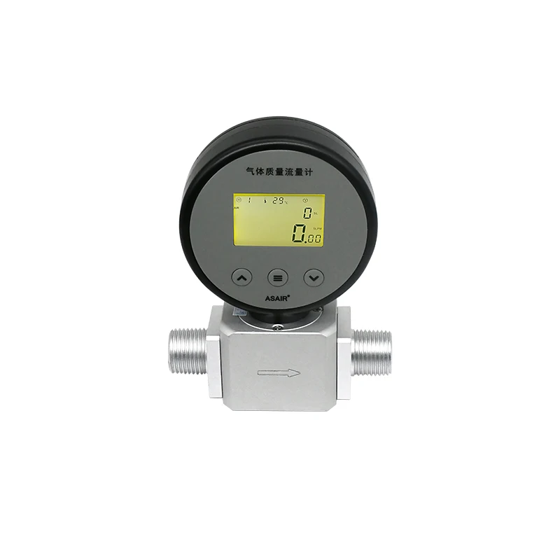 ASAIR Thermal Mass Gas Flow Meter AMS2106 Oxygen Flow Meter Compressed Air Replacement MF5706 for Industrial Use