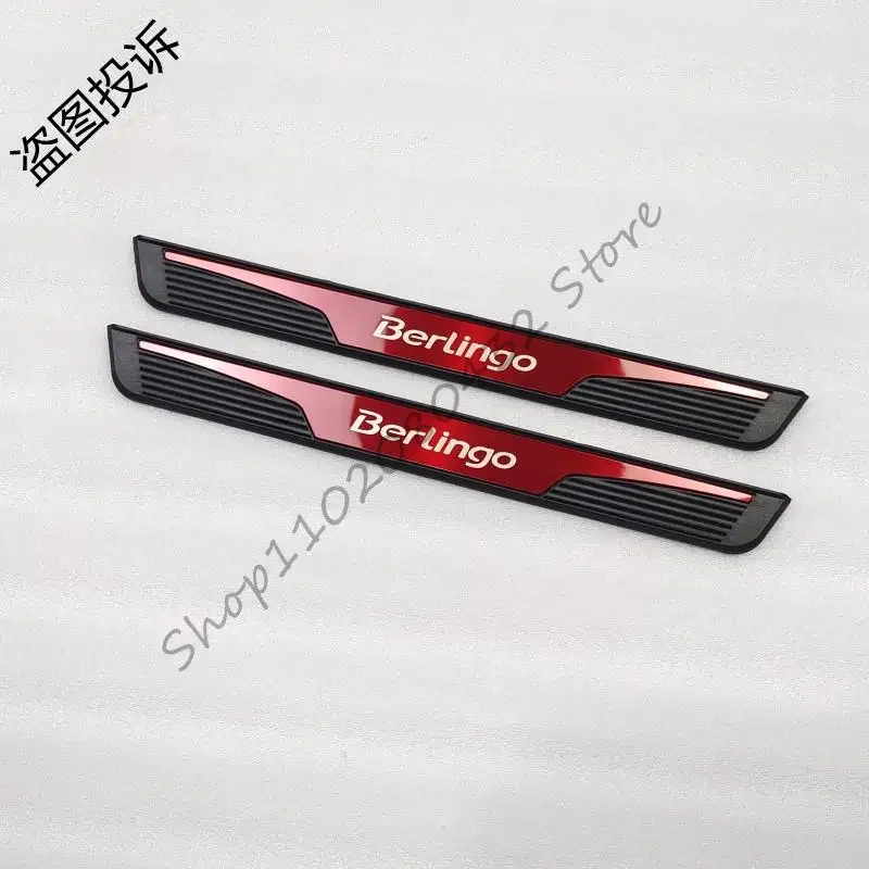

Auto Door Sill Scuff Plate Trim For Citroen Berlingo B9 MK2 2008-2017 2018 2019 Anti-Scratch Threshold Pedal Sticker Accessories