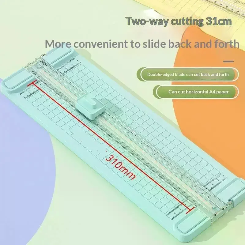 1Pc 4 In 1 Two-Way Paper Cutter Manual Office Paper Cutter Send 4 Cutter Heads Design For Schools Offices And Homes