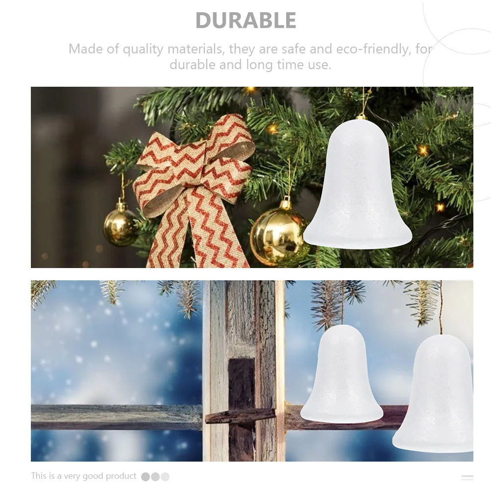 

15Pcs Christmas Tree Ornaments Bell Shape Hanging Pendants DIY Xmas Decor Creative Holiday Use DIY Bell Shape Pendants