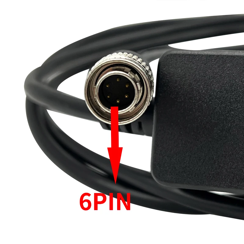 6 Pins USB Data Cable for Gowin South Total Station Fit PC Win7 8 10 System USB Download Cable Surveying Tool