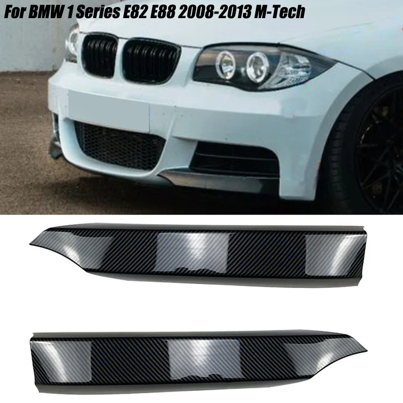 Car Front Bumper Lip Angle Diffuser Splitter Spoiler Protector For BMW 1 Series E82 E88 2008 2009 2010 2011 2012 2013 M-Tech