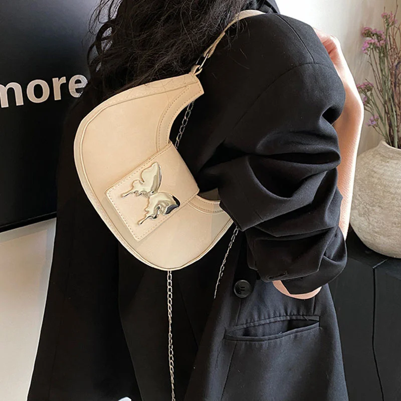 Butterfly Armpit Bag Gentle Texture Chain Bag Shoulder Bag Female