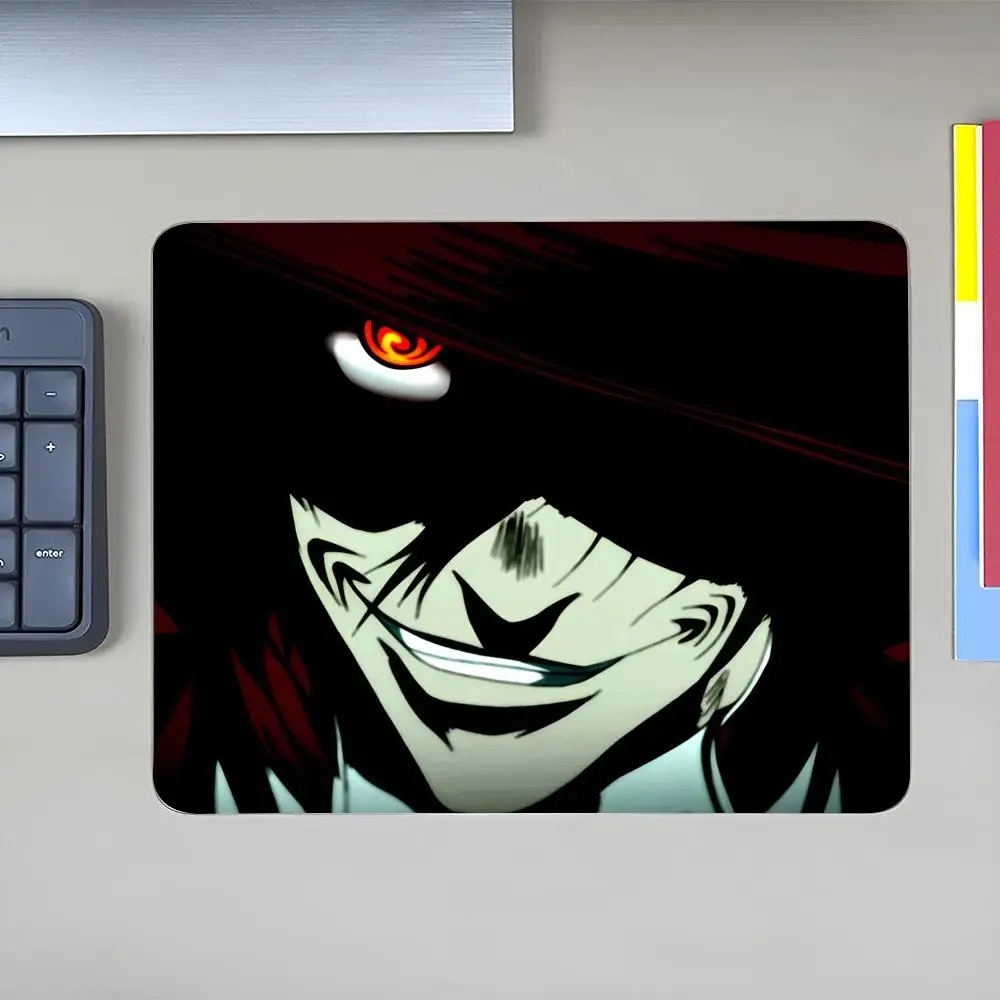 Anime For H-Hellsing A-Alucards MINISO Mouse Pad Anime Game Mouse Pad High Quality Small Desk Pad Rubber Laptop Desk Pad