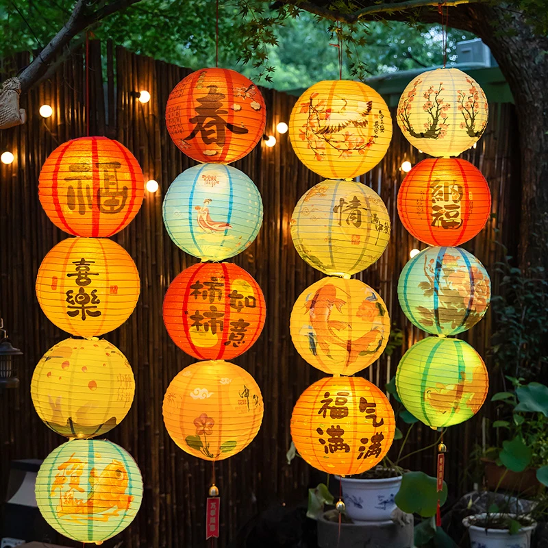 

Luminous Ancient Sle Lantern Ornaments for New Year Decorations Kindergarten Festival Aosphere Scene Arrangement
