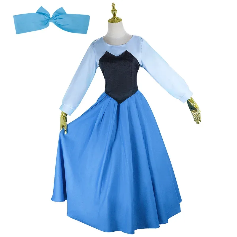 Costume Ariel Dress Gown Cosplay For Girls Women Halloween Carnival Stage Performance Wear Disguise Costumes Adult 5ftu^ 5ftu^