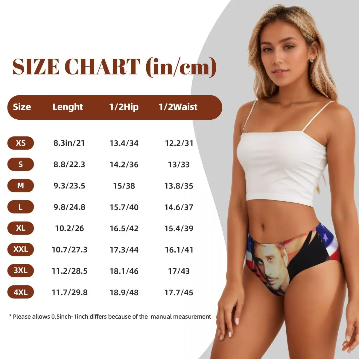 Custom Johnny Hallyday Brief Panties Women's Breathable Stretch Singer French France Underwear Valentine's Day Gifts Underpants view 6