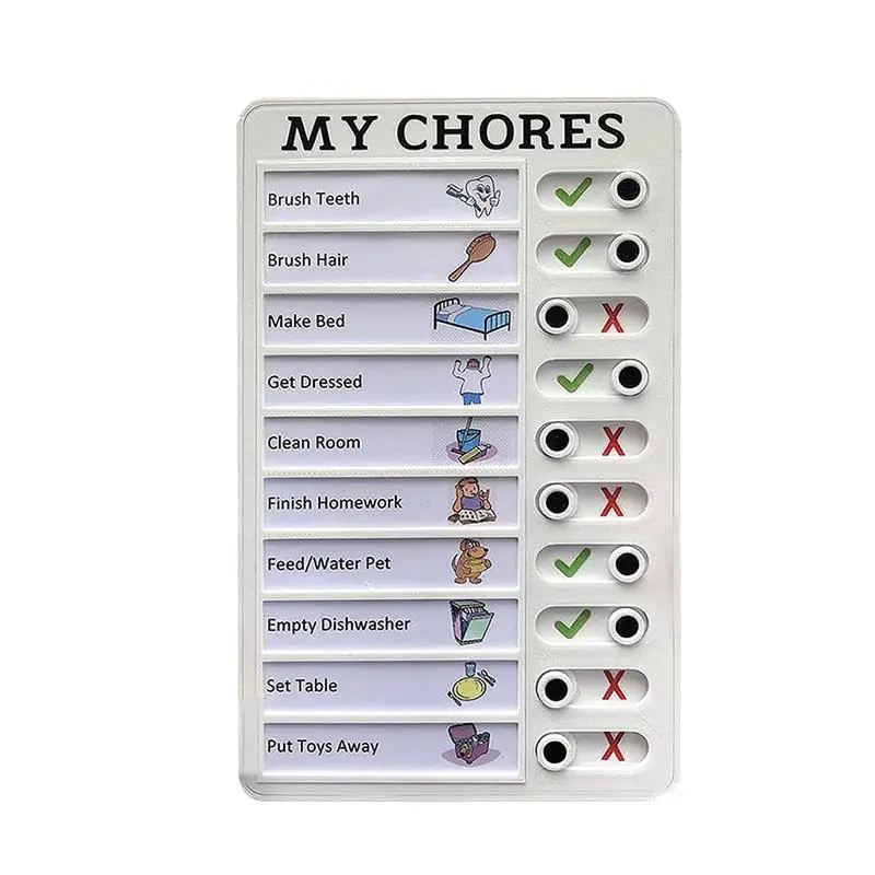 Family Memo Boards Reusable RV Checklist Daily Affairs Checklist Board With Slider Chore Chart Memo Checklist Board Detachable