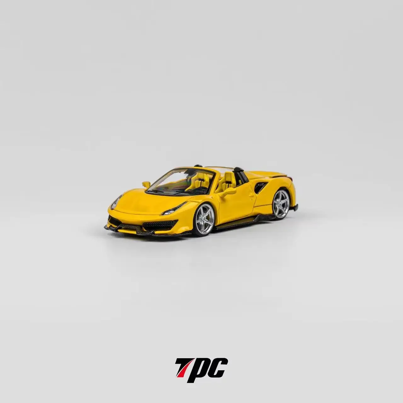 TPC 1:64 Novitec 488 Convertible Yellow /BLACK Diecast Model Car