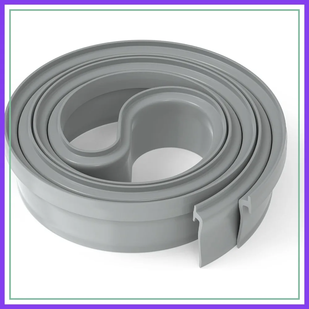 

Shower Door Bottom Sweep 36" T Drip Angled Gray Vinyl Fit for In/Out Swing Doors