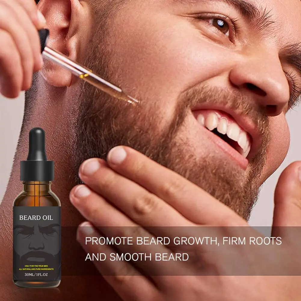 Men Natural Beard Growth Oil Moisturizing Smoothing Beard Dashing Tools Care Oil Gentlemen Conditioner Beard H0z0