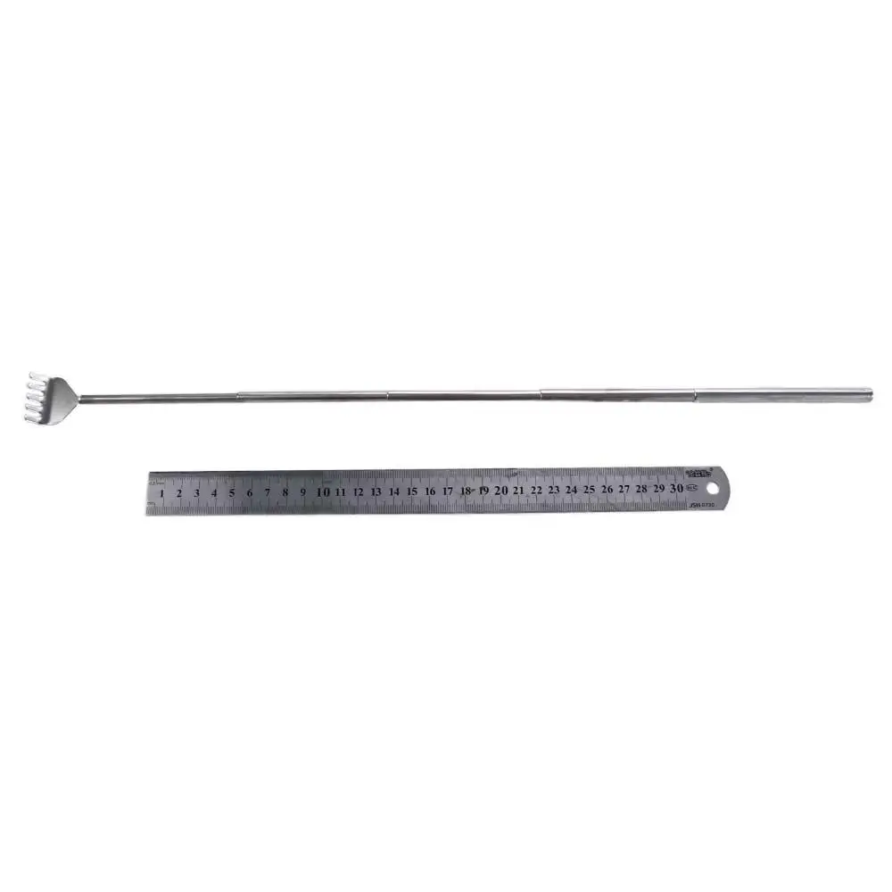 For Elders Adjustable Back Massage Stainless Steel Massager Anti Itch Claw Tickle Stick Massage Tools Back Scratcher