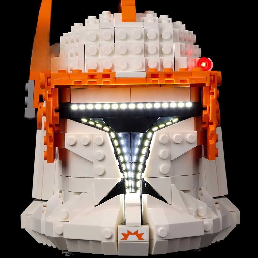 LED Light Set for LEGO Clone Commander Cody Helmet 75350 Building Blocks