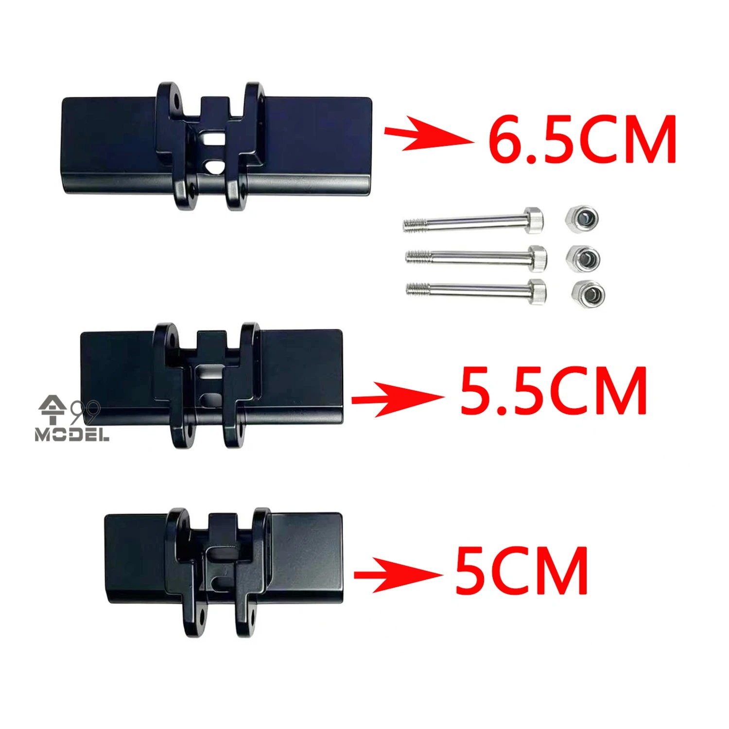 Excavator Metal Tracks 5cm 5.5cm 6.5cm for 1/14 1/12 RC Hydraulic Excavator Model Upgrade Accessories