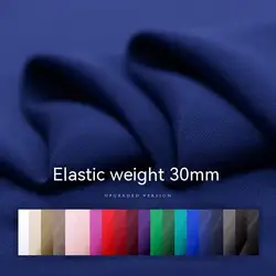 30 Momme Elastic Heavy Crepe Mulberry Silk Fabric Solid Color Crepe De Chine Spandex Cloth for Dress Diy Sewing Per Meter