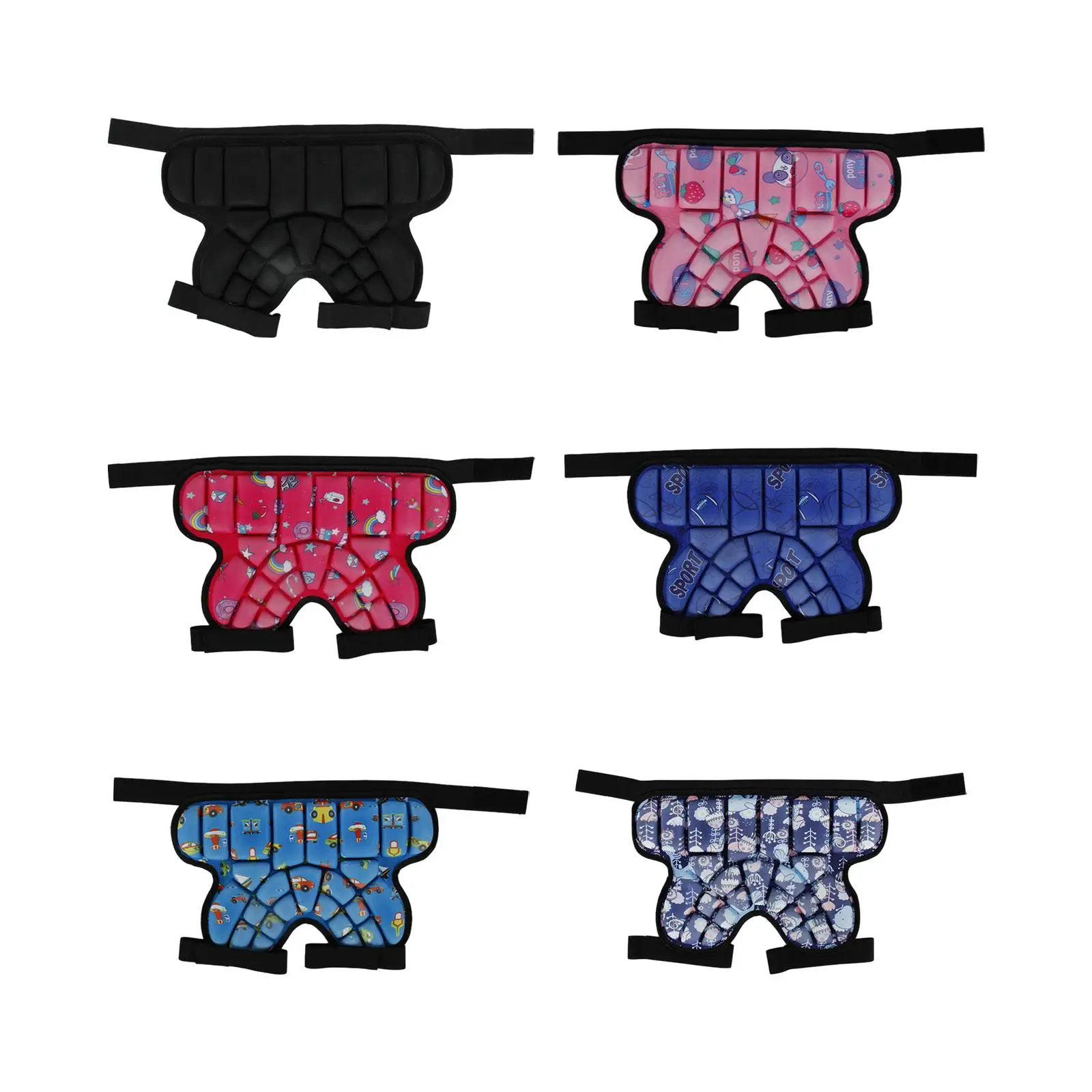 Protective Padded Shorts for Kids 3D EVA Hip Guard Soft Tailbone Pad Hip Pads Impact Resistance Children Ski Protective Gear