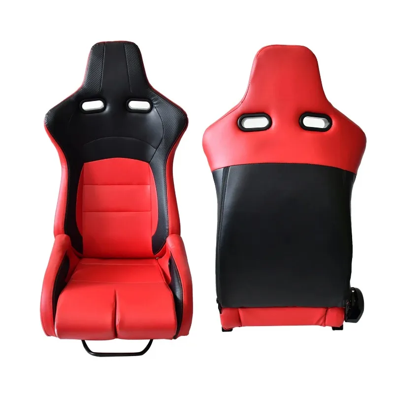 

Двойное сиденье для гоночного автомобиля, черно-красное, модифицированное