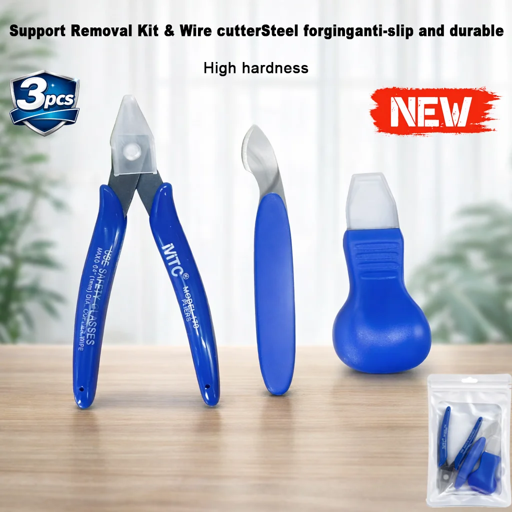 

3D Printer Tool Kit for Removing Support PLA ABS UV Light CuringModel Material Support Removal Cutter 3D Printer Accessories