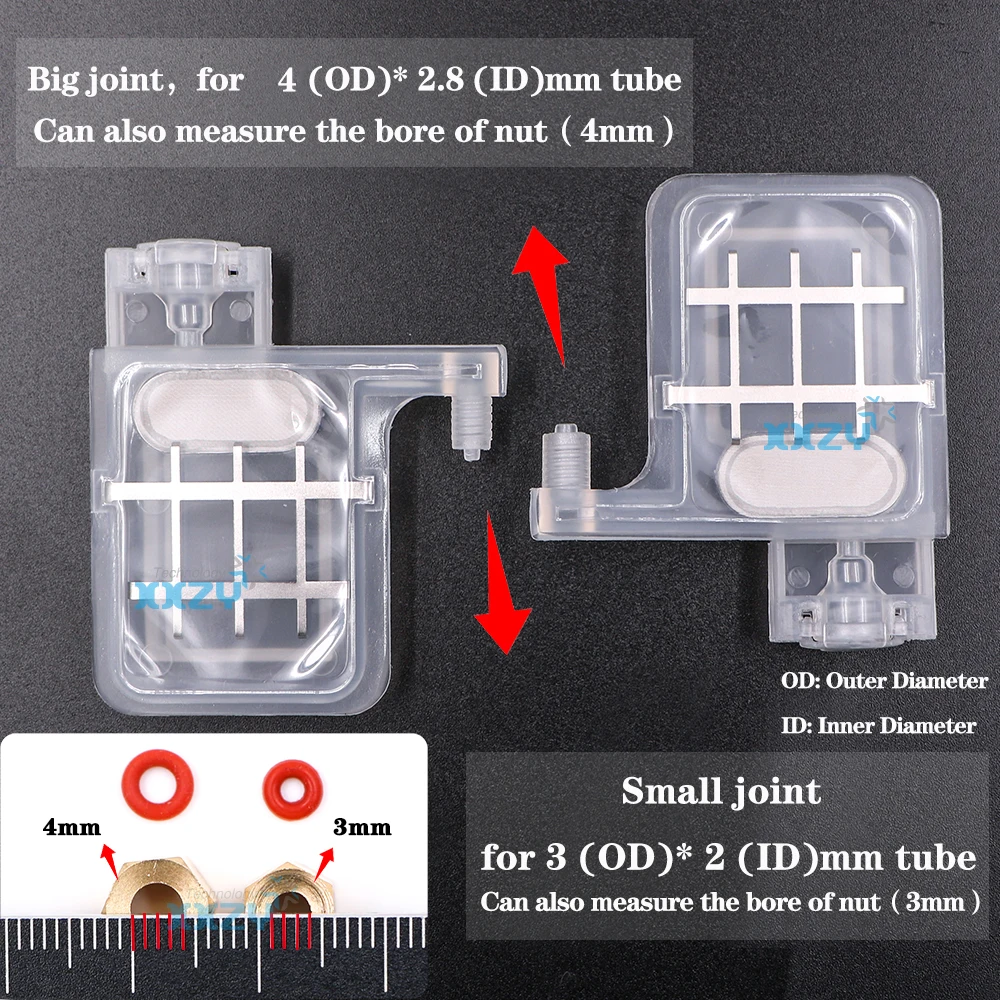 4pcs/lot DX5 Printhead Ink Damper XP600 i3200 Head Damper Eco Solvent Printer Part Dumper