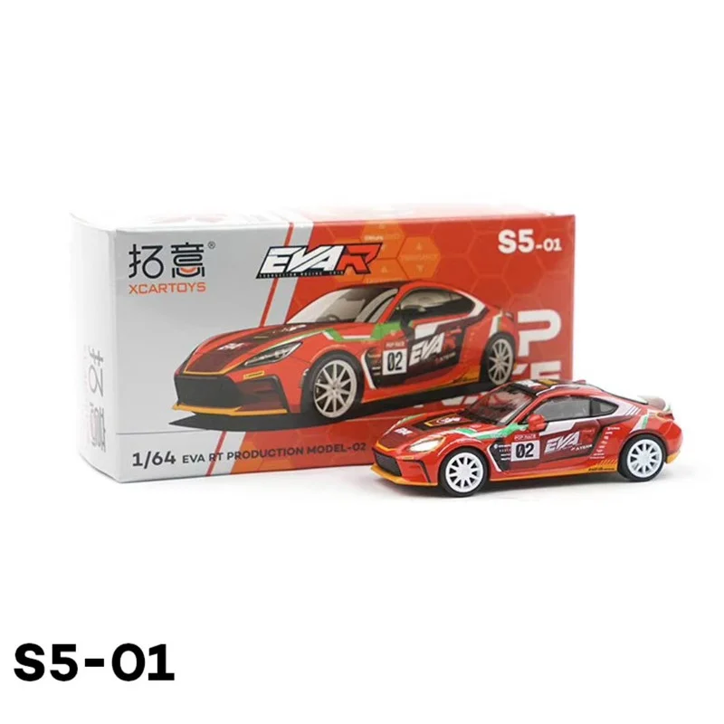 Xcartoys 1:64 GR86 EVA Rt Production S5-01 Red Diecast Simulation Model Cars Toys