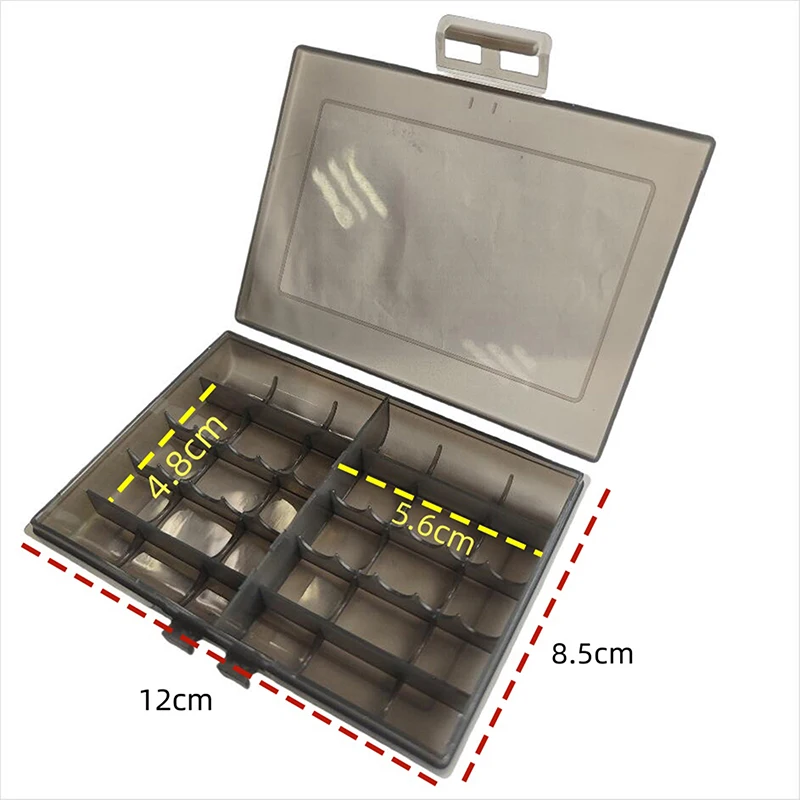 1PC Battery Holder 10 Grid AA AAA Plastic Battery Holder Case Organizer Container Batteries Storage Box Holder Hard Case Cover