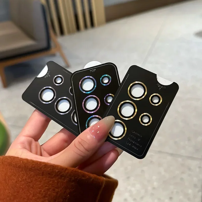 Colorful Camera Metal Lens Ring Glass Case For Samsung Galaxy S26Ultra S25 UItra S26Plus Camera Lens Screen Protector Lens Cover