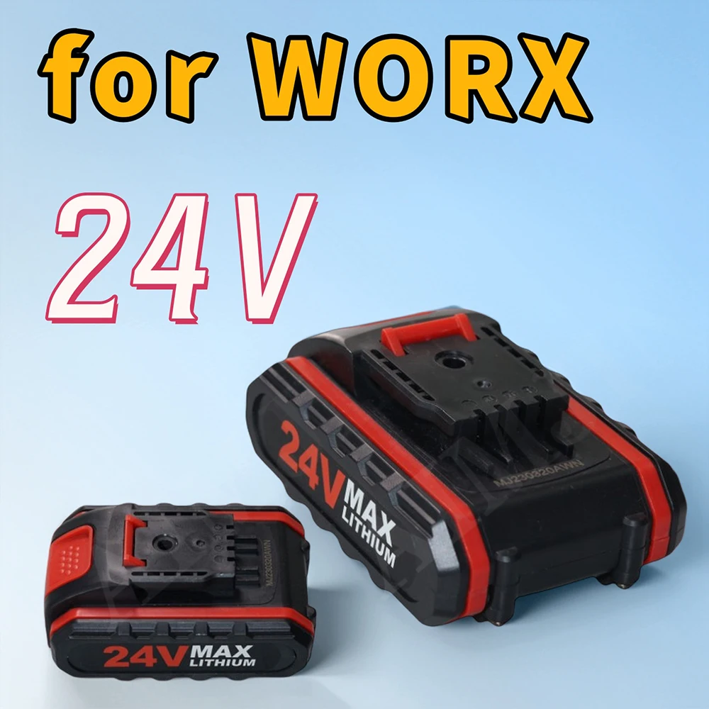 

24V 2000mAh Lithium-ion Battery Replace Electric Tool Battery for WORX Rechargeable Cordless Impact Drill Battery