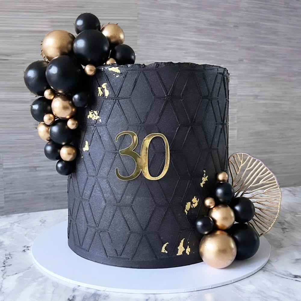 50/100pcs Cake Ball Picks Topper Wholesale 4 Sizes Foam Balls Cake Toppers for Birthday Christmas Wedding Cake Decoration Favor