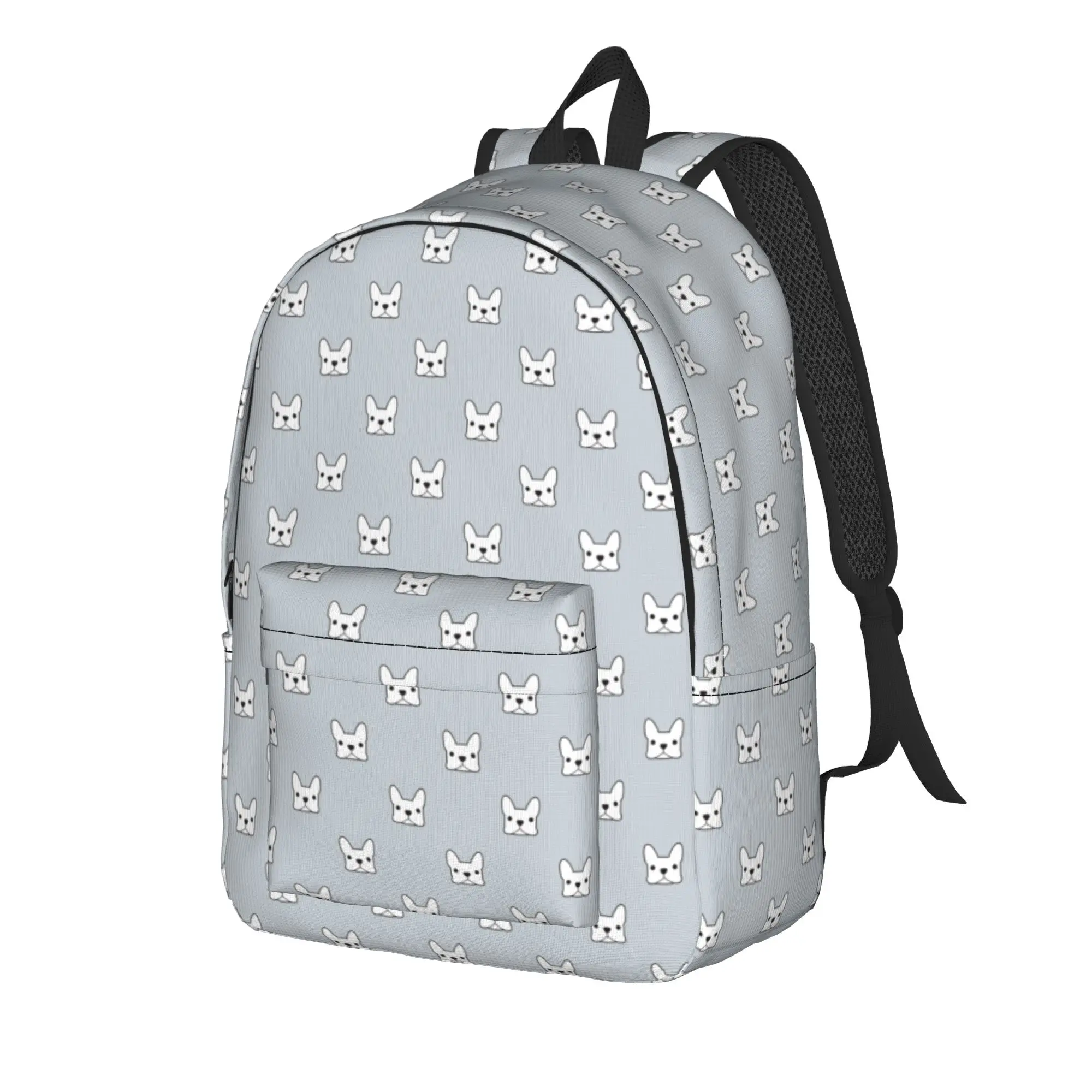 French Bulldog Dog Lover Backpack for Men Women Cool Student Work Daypack  Laptop Shoulder Bag Gift