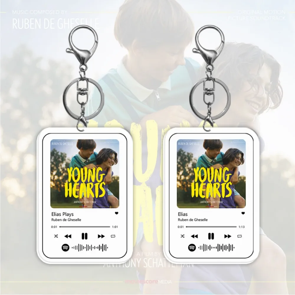 

Diy Pop Singer Movie Soundtrack Acrylic Keychain Elias Plays The Train Music Player Backpack Pendant Creative Holiday Gifts