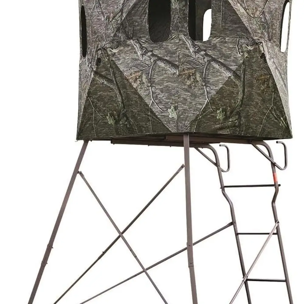 

6 Foot 2-Man Hunting Tower Blind, Elevated Stand Equipment, 4x4 Hunting Gear Accessory