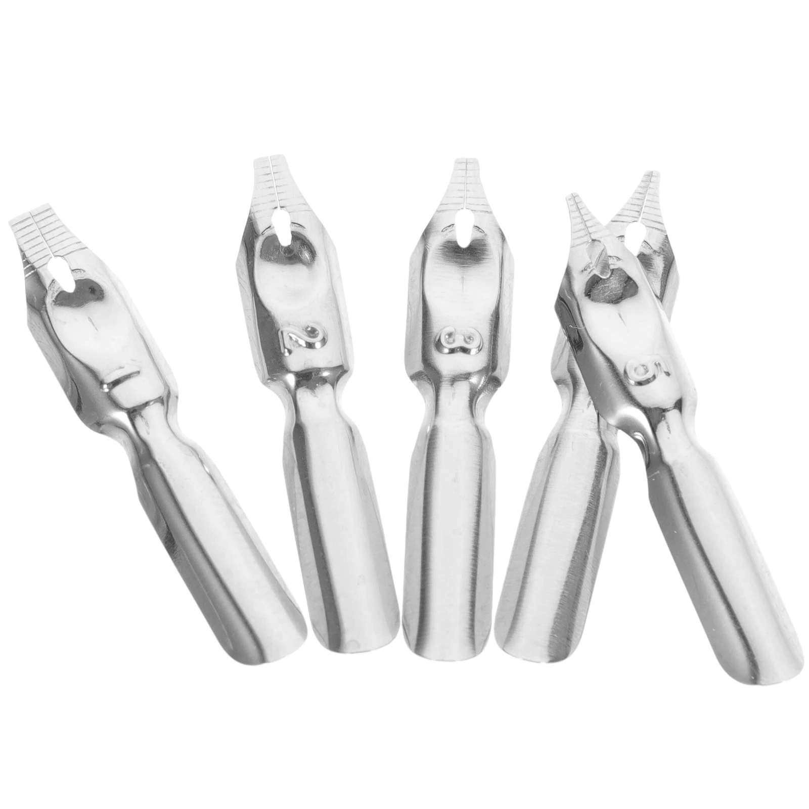 

5 Pcs Steel Pen Nibs for Calligraphy Smooth Writing Durable Fountain Dip Replacement Spare Stationery Lettering Practice