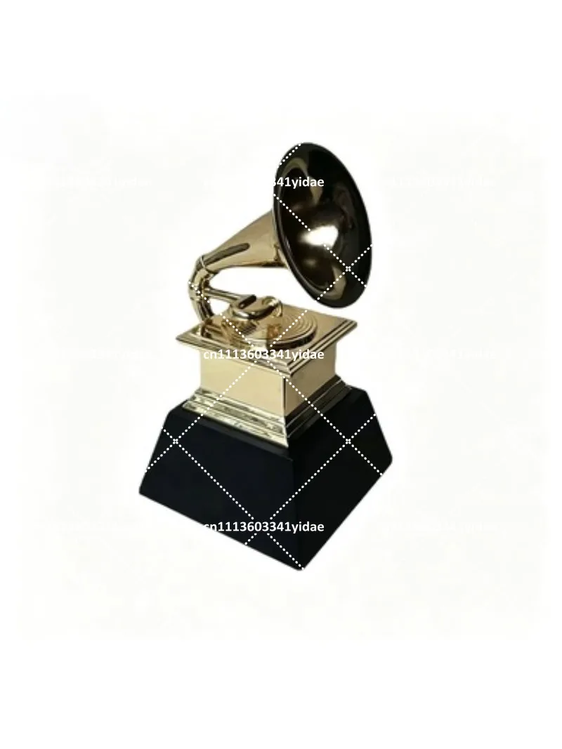 Trumpet Trophy Music Festival Award Alloy Trophy Gold Tone Competition Prize