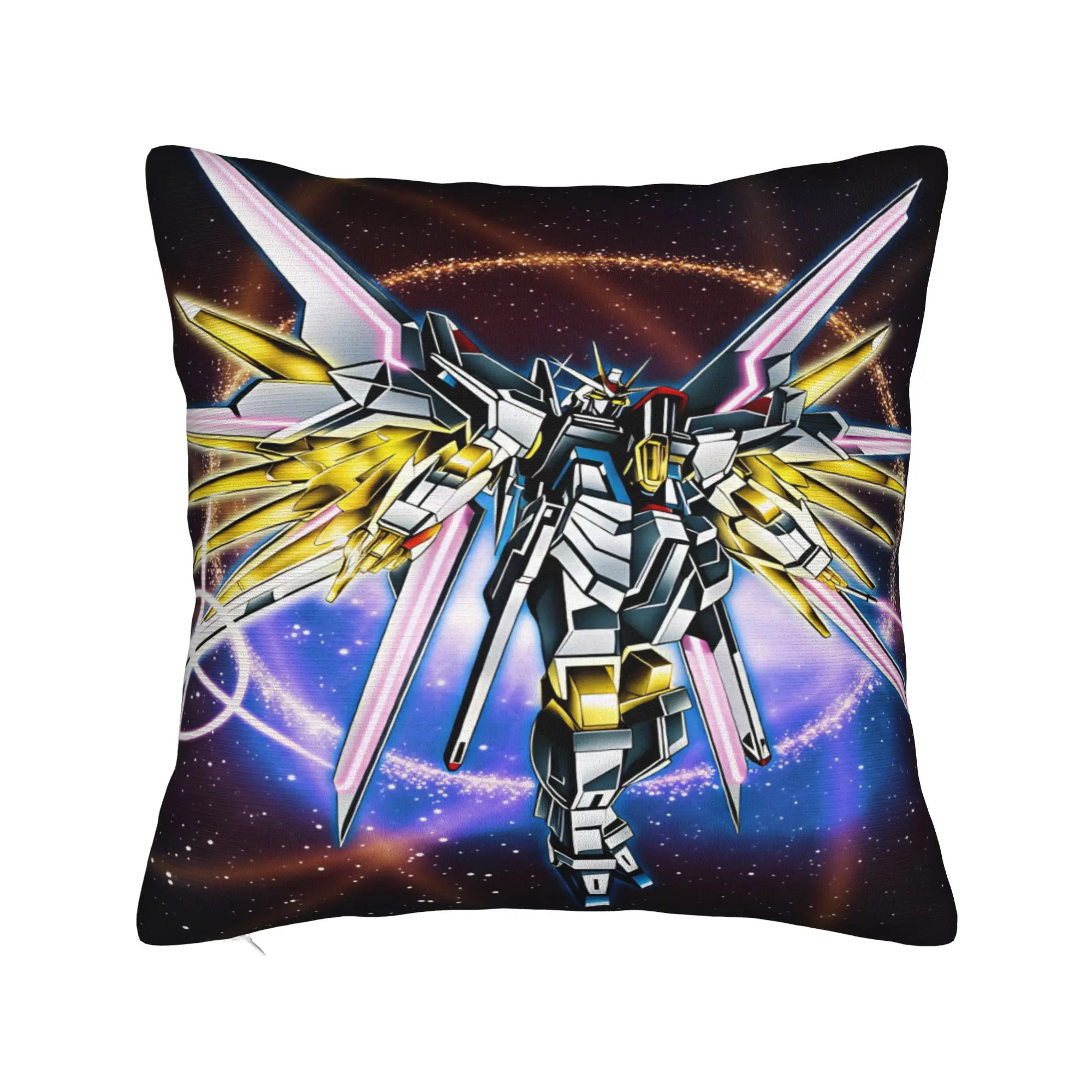 Pillow Case Mobile Suit Gundam Comfy  Pillow Cover For Couch Sofa Bedroom Fashion Pillowcases